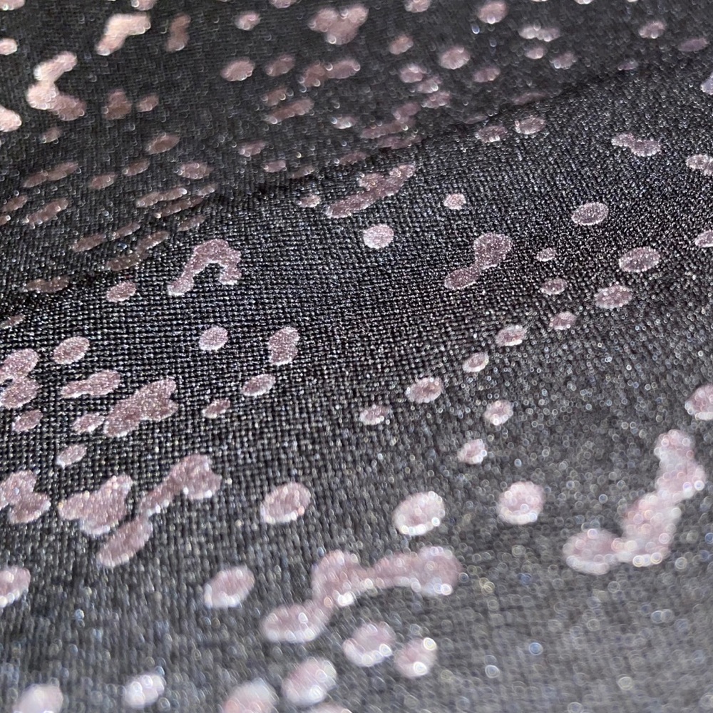 Black Ombré Space Metallic Shimmer Workout Legging - Picture 6 of 6